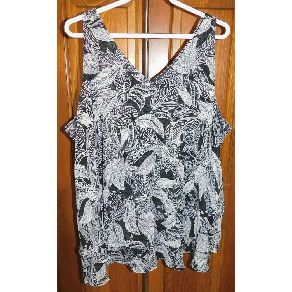Lane Bryant Blouse Flowy Sleeveless Tank Top Plus Size 20